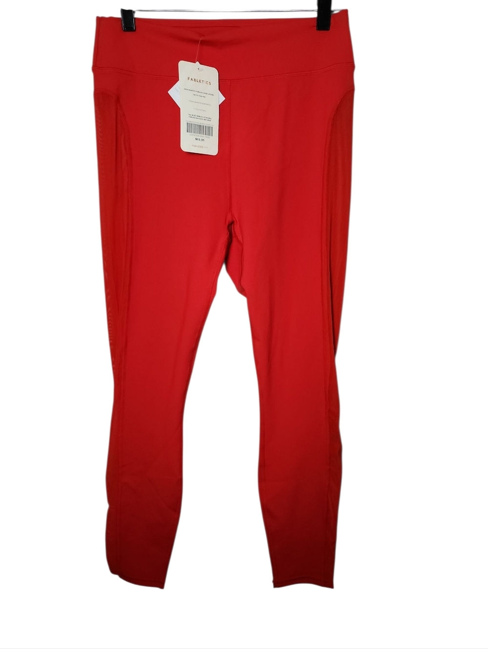Fabletics Red‎ High-waisted Pureluxe Mesh Legging Nwt Size Large